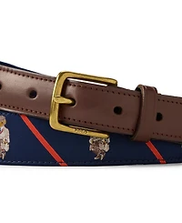Polo Ralph Lauren Men's Bear Leather Belt