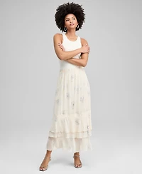And Now This Women's Floral Shine Maxi Skirt, Macy's Exclusive