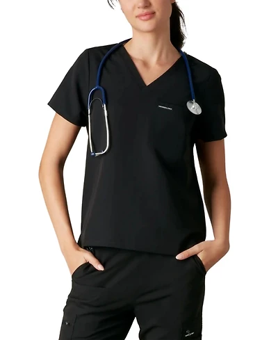 Members Only Women's Bari 1-Pocket Scrub Top