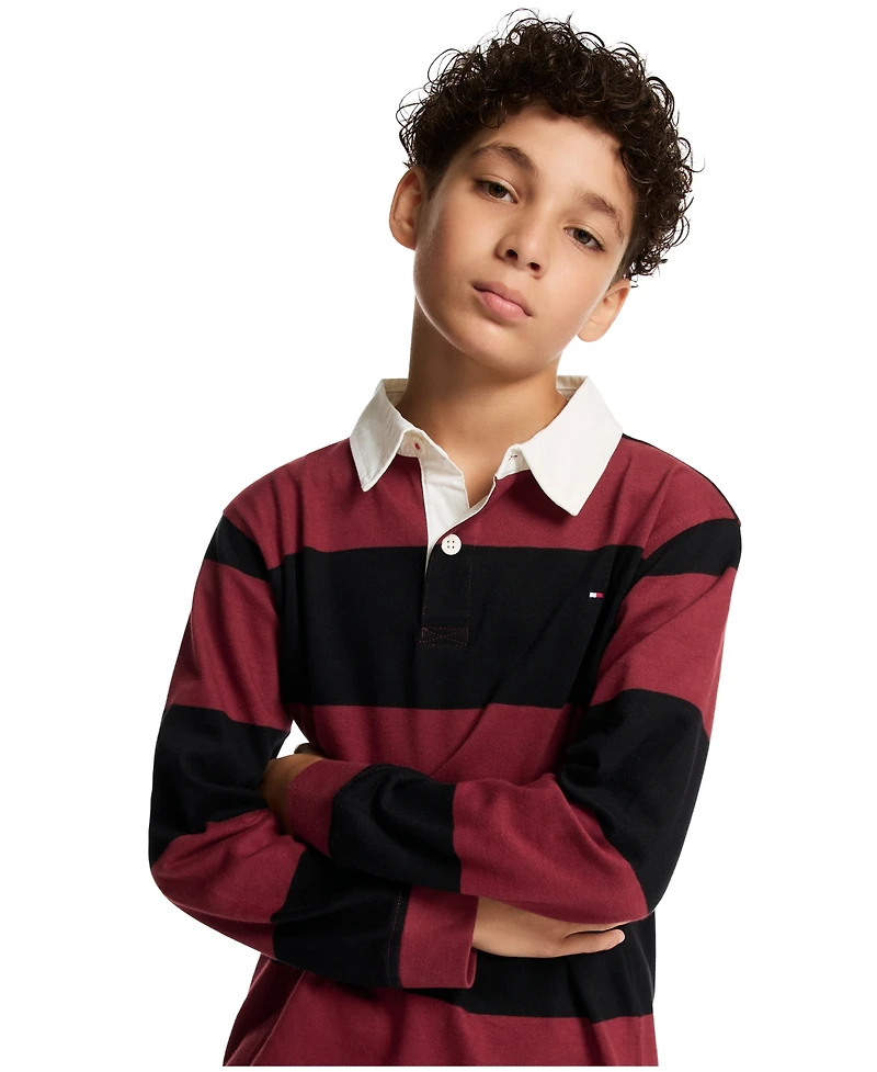 Tommy Hilfiger Boys 8-20 Bold Striped Rugby Polo Shirt