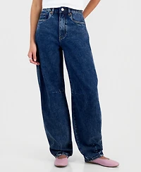Blank Nyc Women's Barrel-Leg High-Rise Jeans