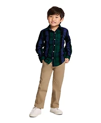 Tommy Hilfiger Toddler and Little Boys Flat-Front Stretch Chino Pants
