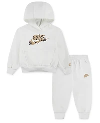 Nike Baby Girl Floral Futura Hoodie and Joggers, 2-Piece Set