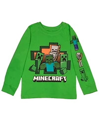 Minecraft Big Boys 2 Pack Long Sleeve T-Shirt