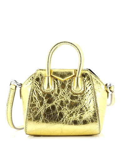 Pre-Owned Givenchy Micro Antigona Bag Leather