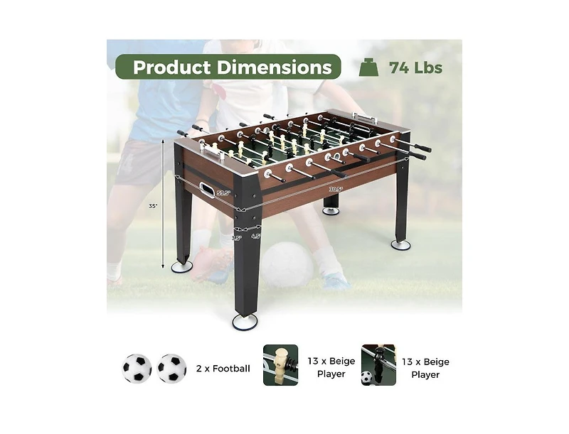 Boyel Living 54 Inch Indoor Competition Game Soccer Table