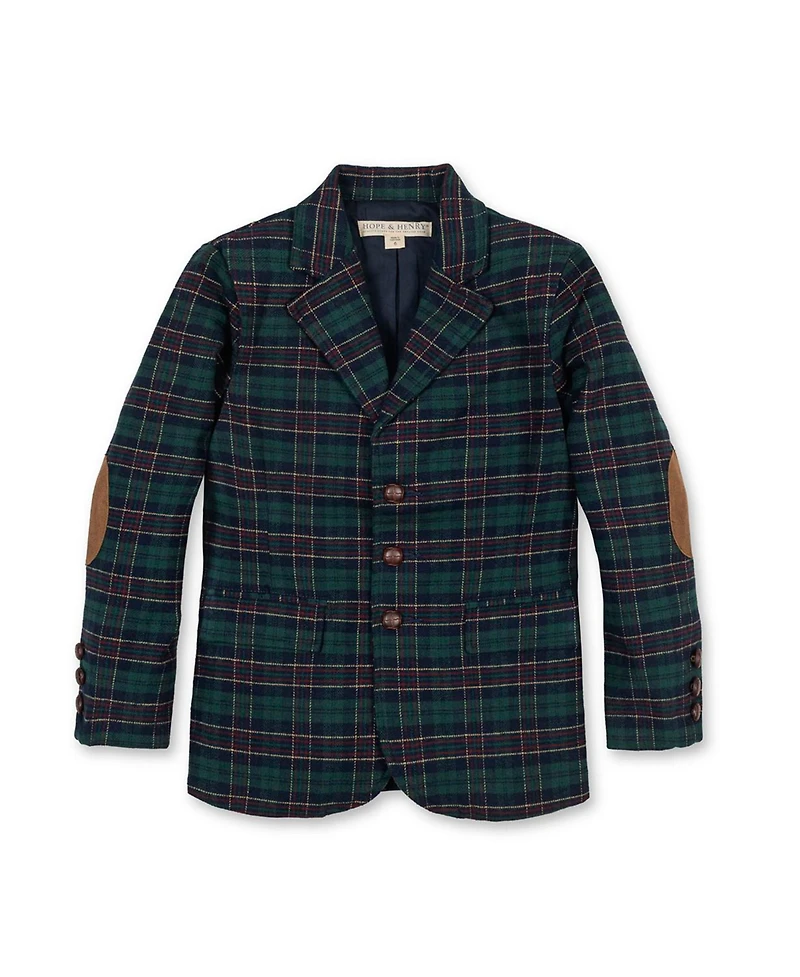 Hope & Henry Little and Big Boys' Organic Brushed Cotton Suit Jacket