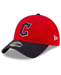 New Era Men's Red Cleveland Guardians 2025 Mlb Postseason Side Patch 9TWENTY Adjustable Hat