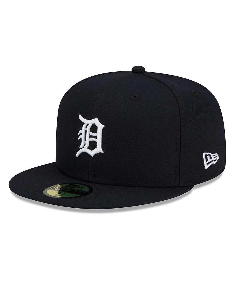 New Era Men's Navy Detroit Tigers 2025 Mlb Postseason Side Patch 59FIFTY Fitted Hat