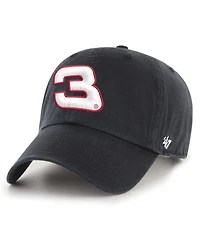 '47 Brand Men's 3 Black Richard Childress Racing Clean Up Adjustable Hat