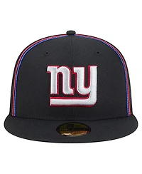 New Era Men's Black York Giants Soutache 59FIFTY Fitted Hat