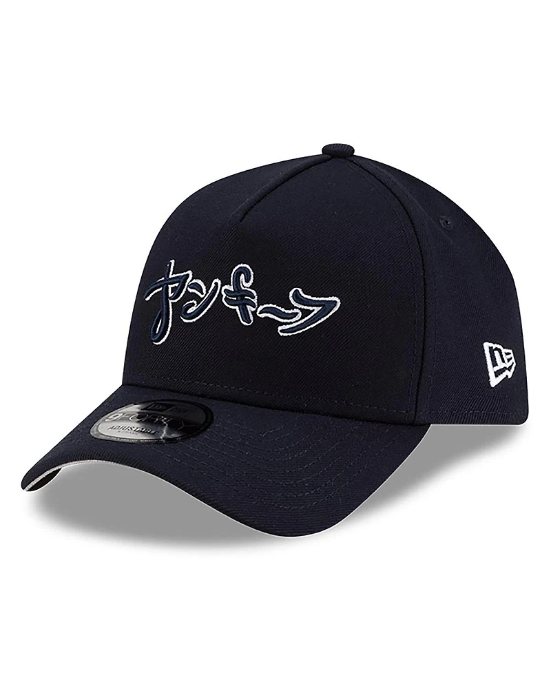New Era x Hyperfly Men's Navy New York Yankees A-Frame 9FORTY Adjustable Hat