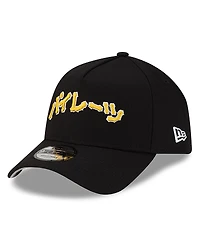 New Era x Hyperfly Men's Black Pittsburgh Pirates A-Frame 9FORTY Adjustable Hat