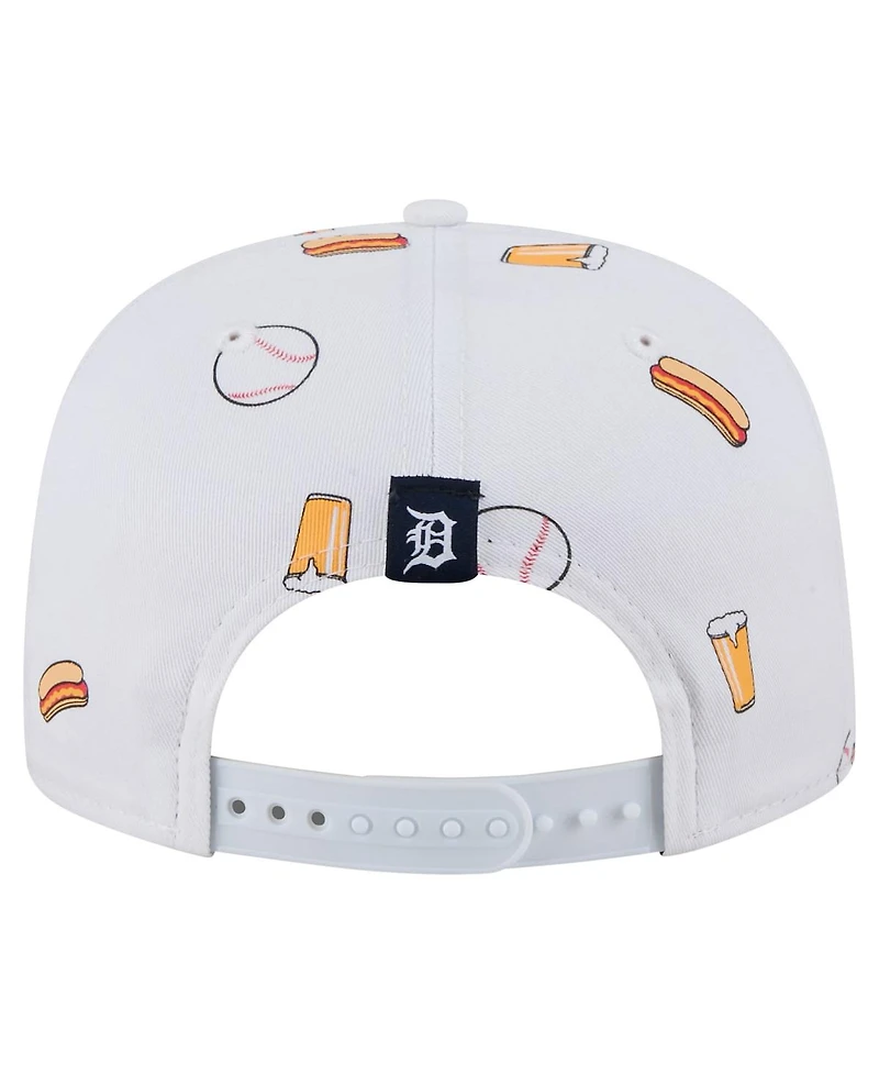 New Era Men's White Detroit Tigers Team Cheer Rope 19TWENTY Adjustable Hat