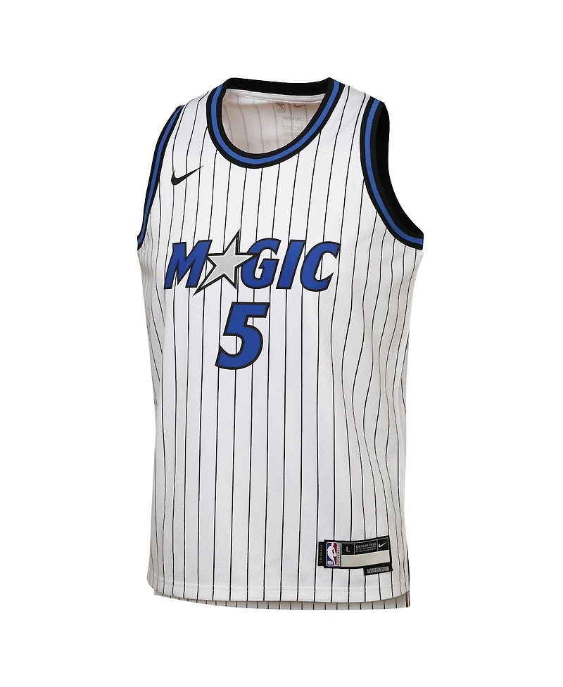 Nike Big Boys and Girls Paolo Banchero White Orlando Magic Swingman Player Jersey