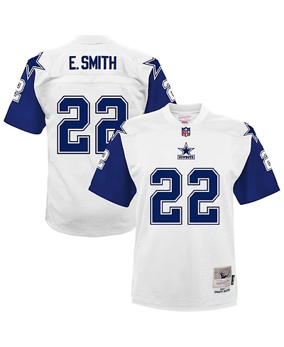 Mitchell & Ness Big Boys and Girls Emmitt Smith White Dallas Cowboys 1994 Alternate Legacy Jersey