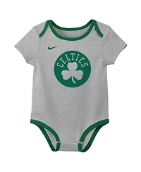 Nike Baby Boys and Girls 2-Piece Newborn Boston Celtics Bodysuit Set