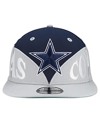 New Era Men's Navy Dallas Cowboys Split 9FIFTY Snapback Hat