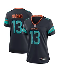 Nike Women's Dan Marino Pitch Blue Miami Dolphins 2025 Rivalries Collection Retired Player Game Jersey