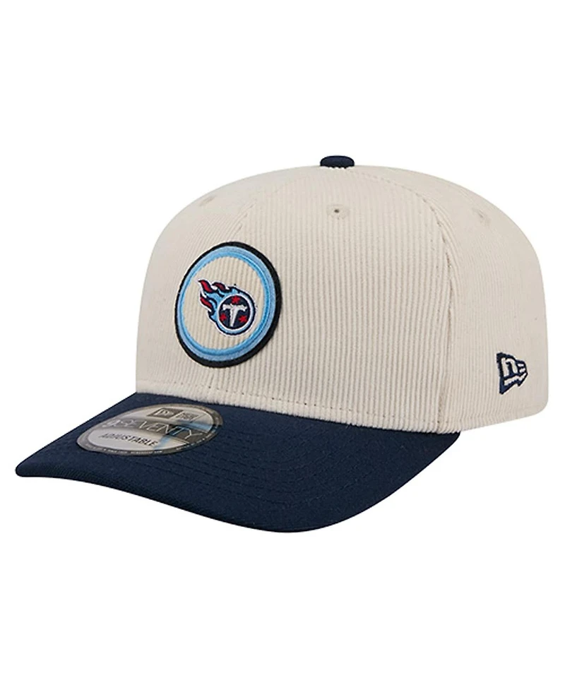 New Era Men's Stone Tennessee Titans Loyal Corduroy 9SEVENTY Adjustable Hat