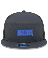 New Era Men's Charcoal Buffalo Bills 2025 Sideline Cold Weather Split Panel 9FIFTY Snapback Hat