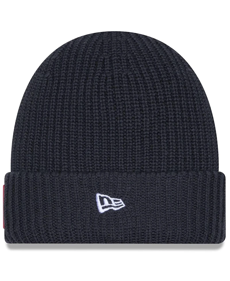 New Era Men's Charcoal Tampa Bay Buccaneers 2025 Sideline Cold Weather Cuffed Knit Hat