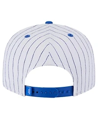 New Era Men's White Dallas Mavericks Deceptor Pinstripe 9FIFTY Snapback Hat