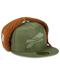 New Era x Alpha Men's Industries Olive Buffalo Bills Dog Ears 59FIFTY Fitted Hat