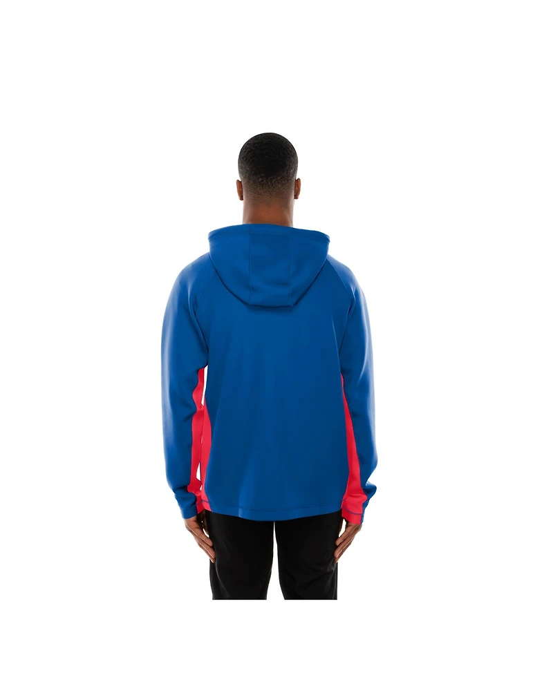 New Era Men's Royal York Giants Combine Authentic Raglan Scuba Full-Zip Hoodie