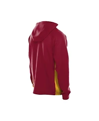 New Era Men's Burgundy Washington Commanders Combine Authentic Raglan Scuba Full-Zip Hoodie