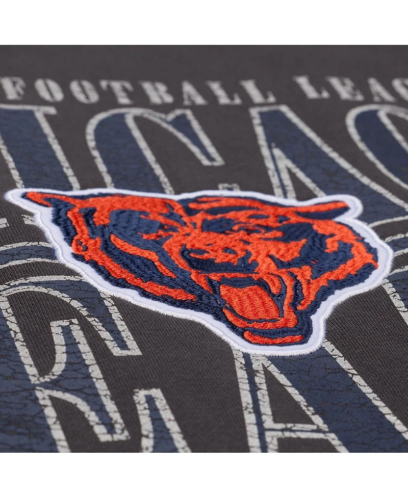 Mitchell & Ness Men's Black Chicago Bears Downtown Crew Vintage Logo Sweatshirt