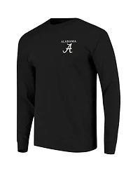 Image One Men's Black Alabama Crimson Tide Comfort Colors Campus Nights Long Sleeve T-Shirt