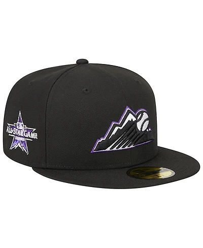 Men's New Era Black Colorado Rockies 2021 Mlb All-Star Game Team Color 59FIFTY Fitted Hat