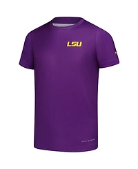Columbia Big Boys and Girls Purple Lsu Tigers Terminal Tackle Omni-Shade T-Shirt