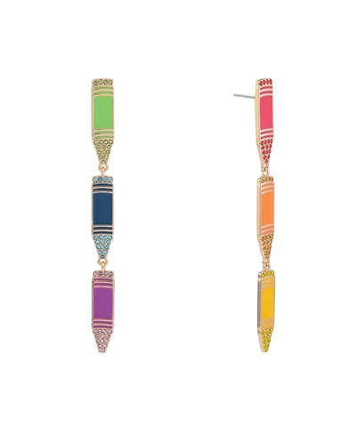 Hallmark Multi Color Crayon Earrings