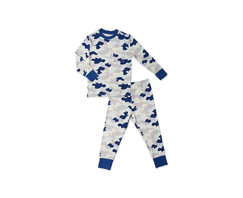 Everly Grey Baby Boys Emerson Fitted Long Sleeve Two-Piece Pajamas