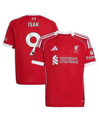 Adidas Big Boys and Girls Alexander Isak Red Liverpool 2025/26 Home Replica Player Jersey