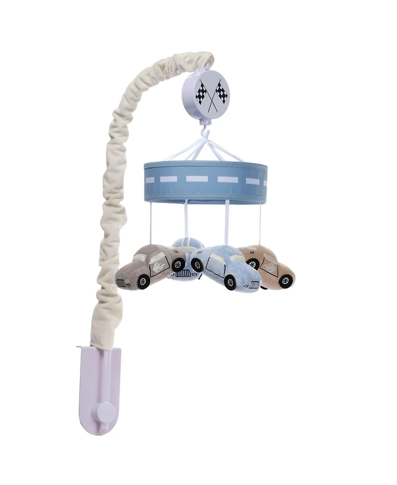 Lambs & Ivy Little Racer Musical Car/Transportation Baby Crib Mobile Soother Toy