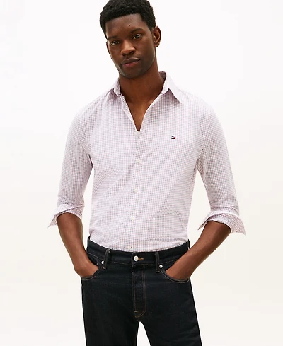 Tommy Hilfiger Men's Core Tattersall Poplin Shirt