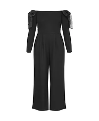 City Chic Women's Stacie Off Shoulder Jumpsuit