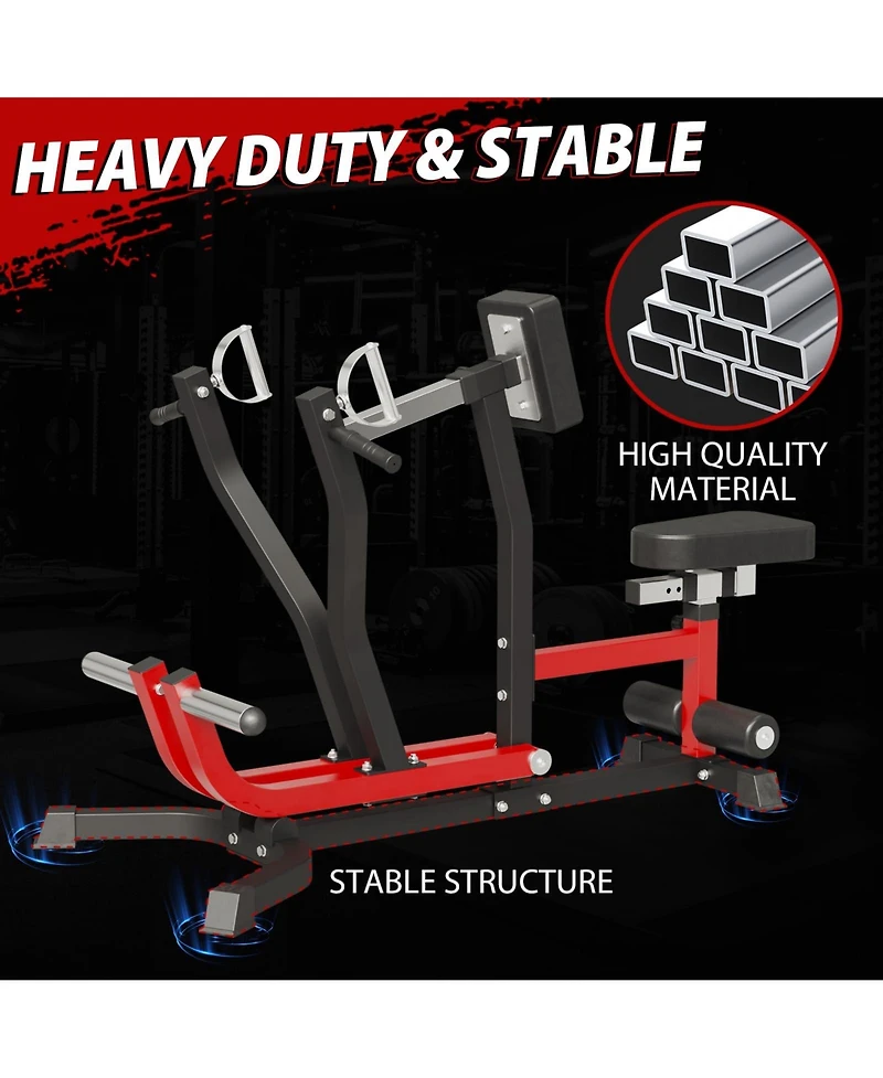 Mikolo Plate Loaded Seated Row Machine for Home Gym, 400LB Capacity, Independent Arms & Adjustable Seat for Full Back Workout