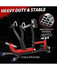 Mikolo Plate Loaded Seated Row Machine for Home Gym, 400LB Capacity, Independent Arms & Adjustable Seat for Full Back Workout