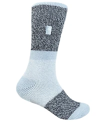 Heat Holders Girls 2.5-10 Original Block Twist Crew-Length Thermal Socks