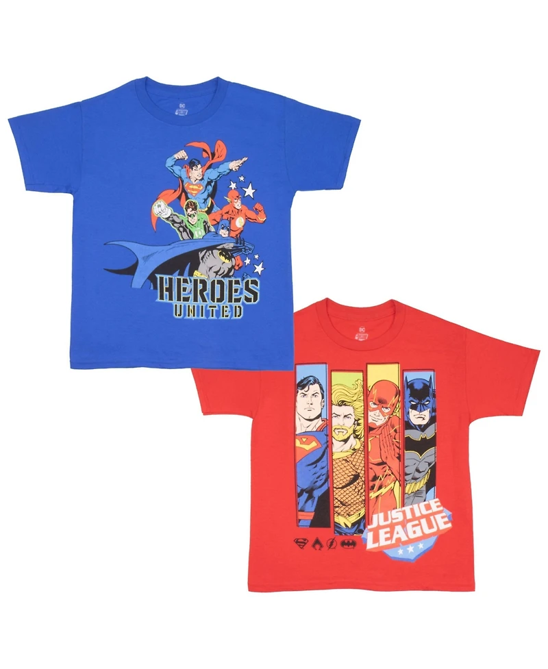 Justice League Boys 2 Piece Graphic Print T-Shirt Set