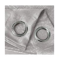 Oliva Gray Nora Embossed Blackout Grommet Panel