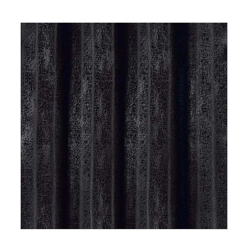 Olivia Gray Roxy Two Tone Jacquard Grommet Single Panel - 54x84", Black