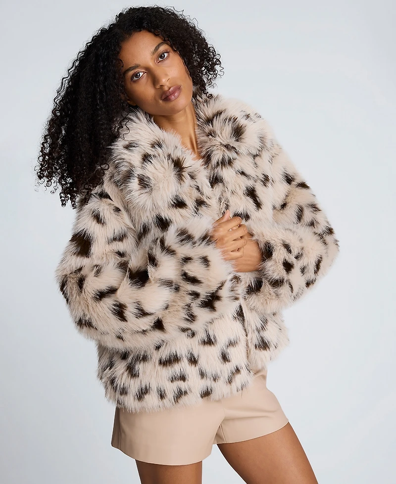 Kenneth Cole Women's Cropped Long-Sleeve Coat Jacket