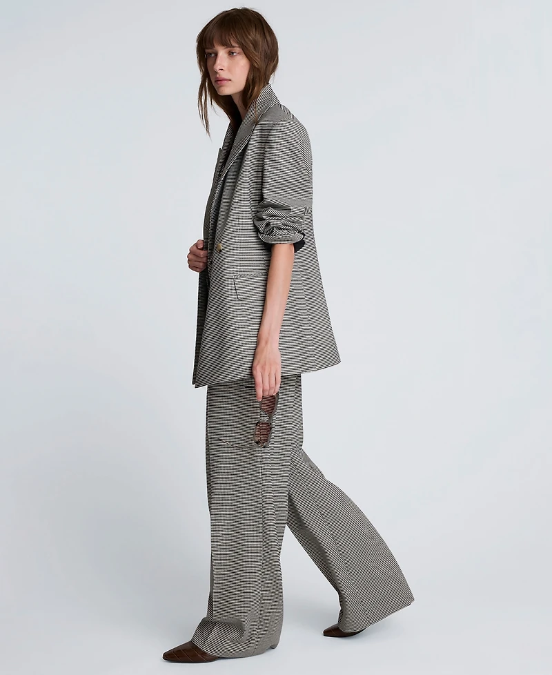 Kenneth Cole Women's Houndstooth Double-Breasted Jacket