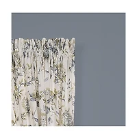 Ellis Curtain Abigail High Quality Design Printed Room Darkening 2-Piece Window Rod Pocket Panel - 90 x 84, Off-white