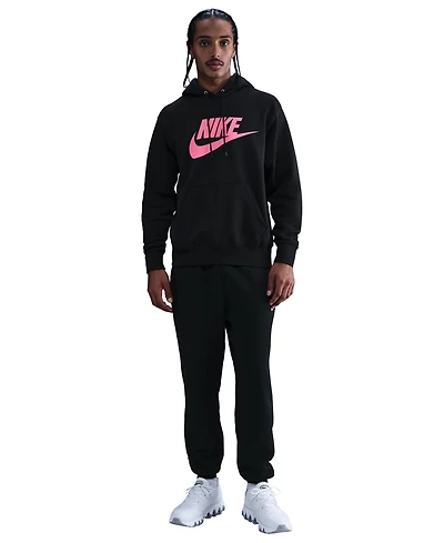Nike Men's Club Fleece Standard-Fit Logo-Print Hoodie